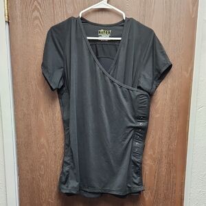 Nupeo Black Short Sleeve Women's Top